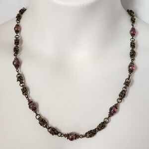 Handmade necklace glass beads